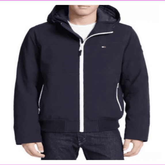 Tommy Hilfiger Mens' Softshell Bomber Jacket M/Navy