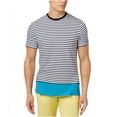 thumbnail image 1 of Tommy Hilfiger Mens Stripe Basic T-Shirt, Blue, Small, 1 of 2