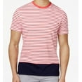 thumbnail image 1 of Tommy Hilfiger Mens Stripe Basic T-Shirt, Pink, X-Large, 1 of 2
