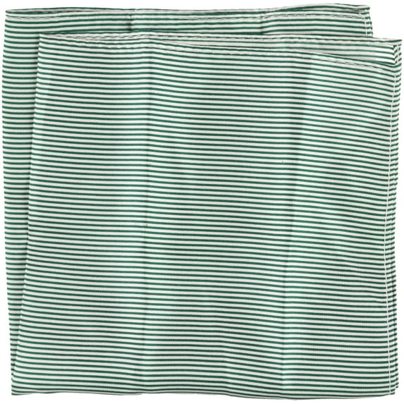 Tommy Hilfiger Mens Stripe Pocket Square, Green, OS