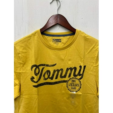 Tommy Hilfiger Mens Tommy Jeans Brick T-Shirt Feather Gold 78J4955 700