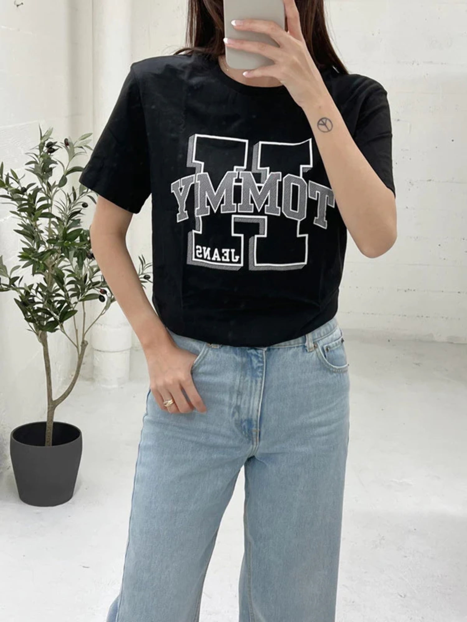 Tommy Hilfiger Mens Tommy Jeans Steel T Shirt Dark Sable 78J4958 001 Walmart