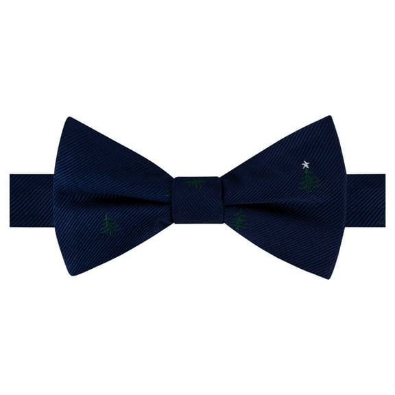 Tommy Hilfiger Mens Tree Star Self-tied Bow Tie, Blue, One Size