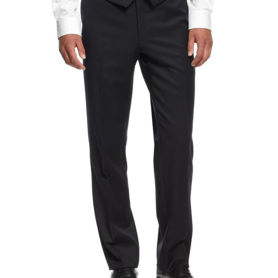 Tommy Hilfiger Mens Trim-Fit Dress Pants Slacks, Blue, 32W x 34L