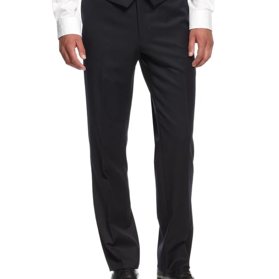 Tommy Hilfiger Mens Trim-Fit Dress Pants Slacks, Blue, 32W x 34L