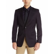 Tommy Hilfiger Mens Trim Fit Two Button Blazer Jacket, Blue, 40 Long