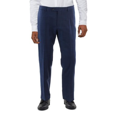 ESSYSHE Men's Slim Fit Stretch Dress Pants - Tapered, Flat Front, For Work & Formal Wear