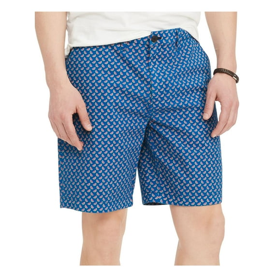 Tommy Hilfiger Mens Watermelon Print 9" Casual Shorts