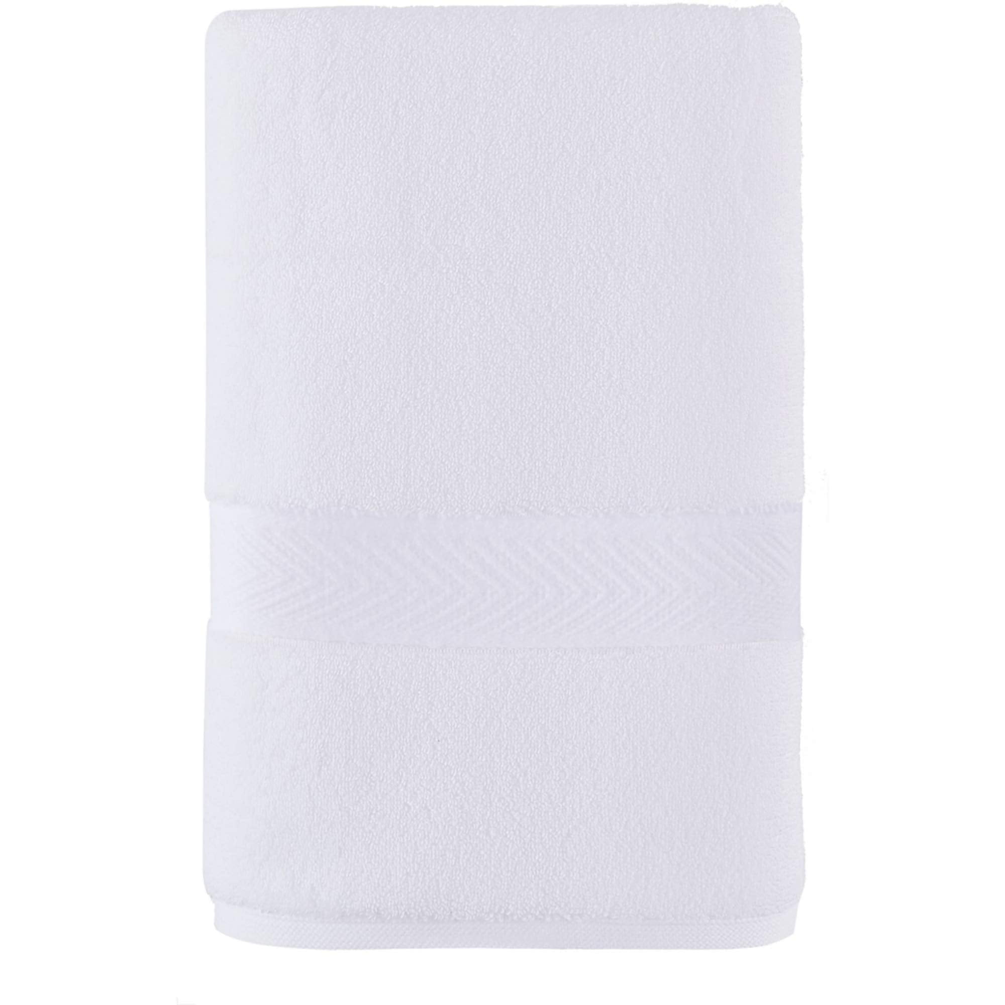 Bright White Cotton Hand Towel 16 x 26 Inches