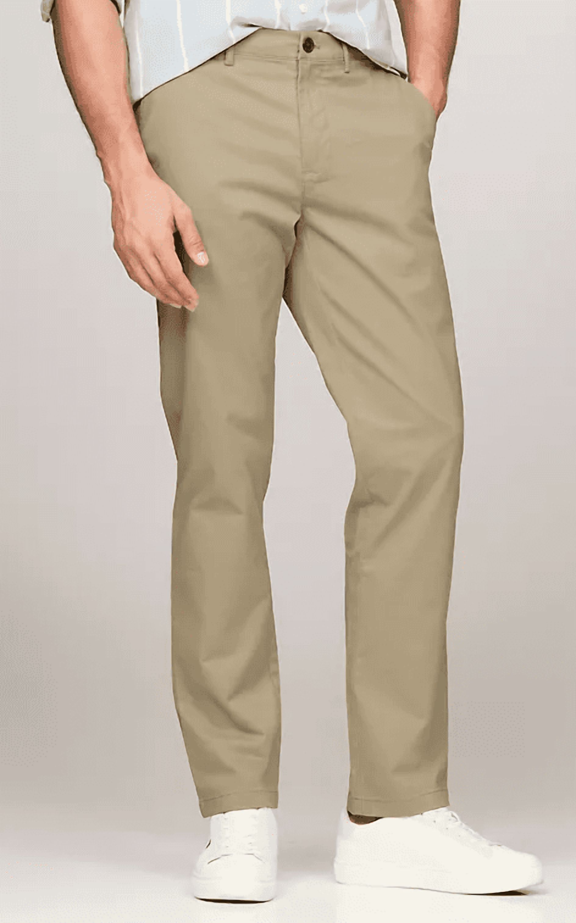 Tommy Hilfiger NEW VINTAGE KHAKI Men's Straight Fit THFlex Chino