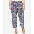 thumbnail image 1 of Tommy Hilfiger Plus Size Printed Cropped Pants Navy 22W, 1 of 3