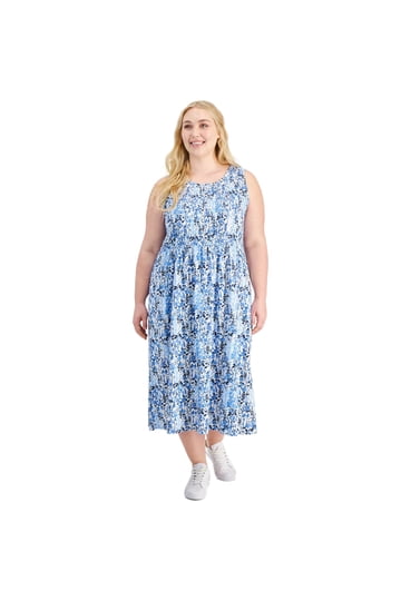 chinese dress ladies Tommy Hilfiger Printed Puff-Sleeve A-Line Dress  DGFOutlet