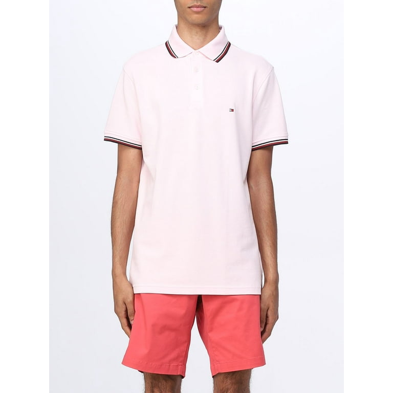 Tommy hilfiger pink sales polo shirt