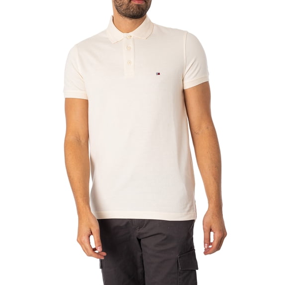 Tommy Hilfiger Pretwist Mouline Slim Fit Polo Shirt, White