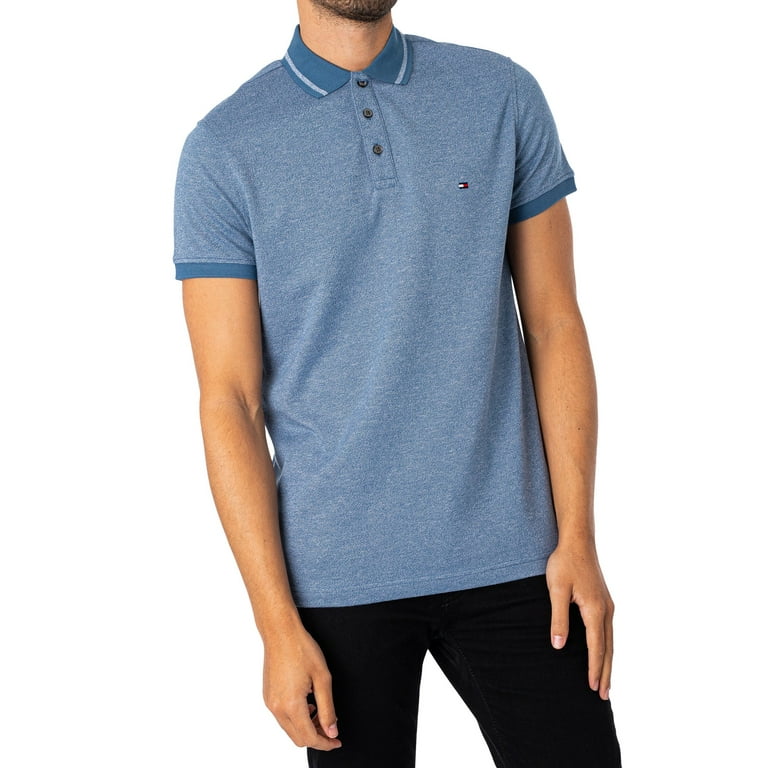 Tommy Mouline Shirt, Pretwist Polo Slim Blue Tipped Hilfiger