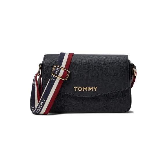 Tommy Hilfiger Reese II Flap Envelope Crossbody Pebble PVC Tommy Navy One Size