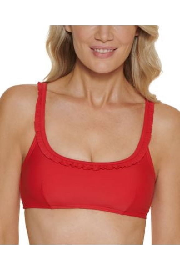 Ruffle Bikini Top Women's Swimsuit XXL