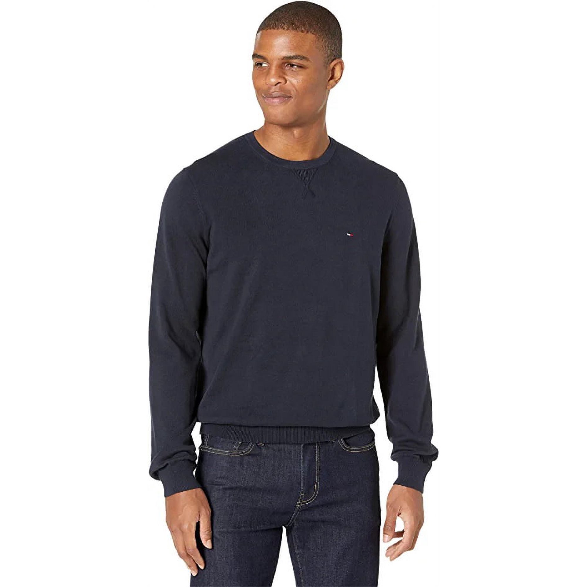 Tommy Hilfiger SKY CAPTAIN Men's Signature Solid Crew Neck Sweater, US  2X-Large - Walmart.com
