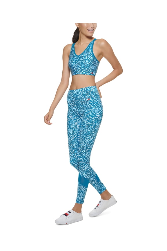 Sport Womens Animal Print Sports Bra Lagoon 2XL