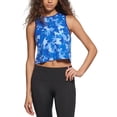 thumbnail image 1 of Tommy Hilfiger Sport Womens Camo Cropped Muscle Tank Top Lapis Multi L, 1 of 1