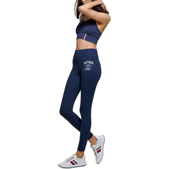 Tommy Hilfiger Sport Womens Gym Fitness Athletic Leggings