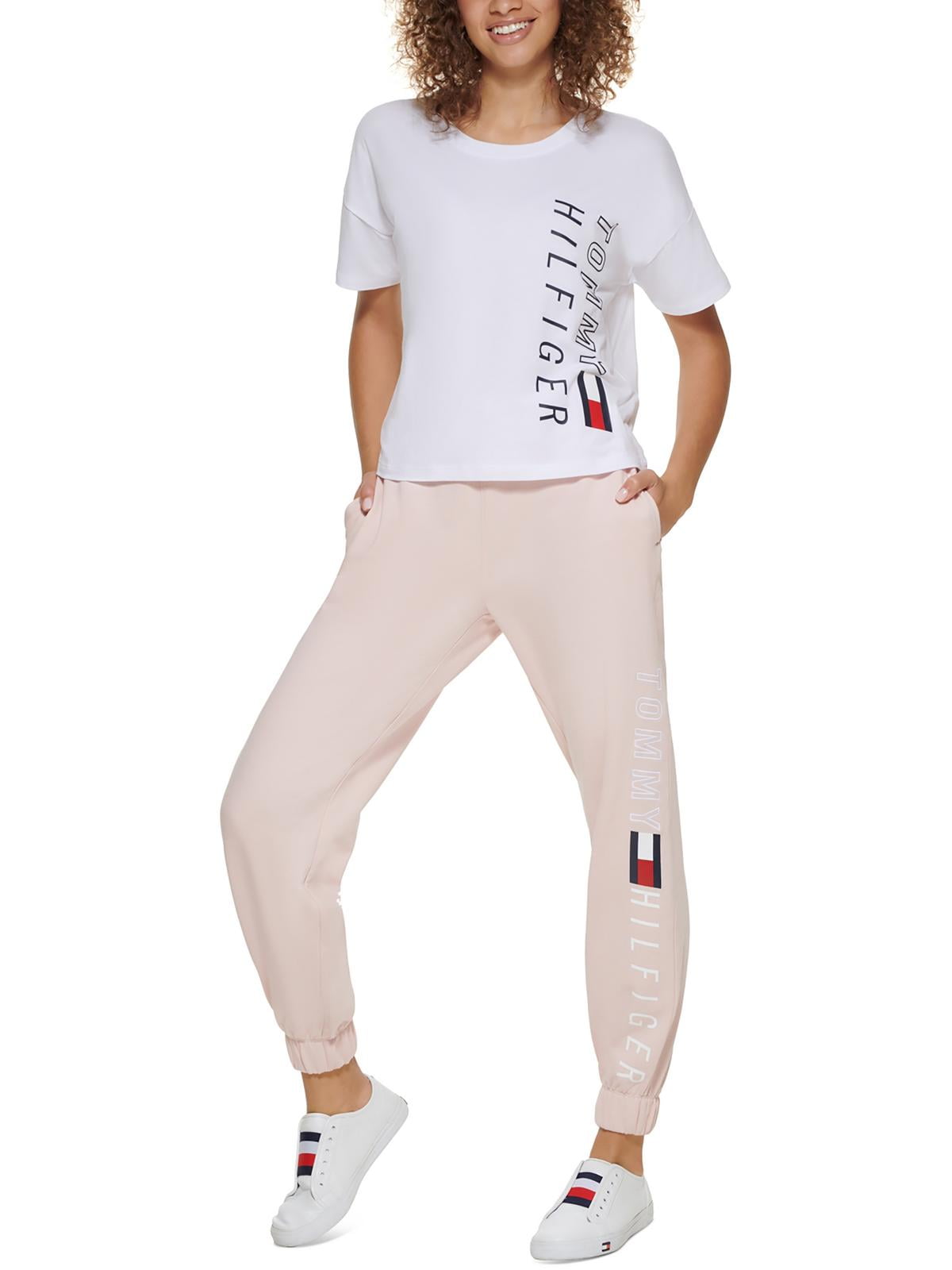 Tommy Hilfiger Sport Womens T-Shirt Cropped Logo