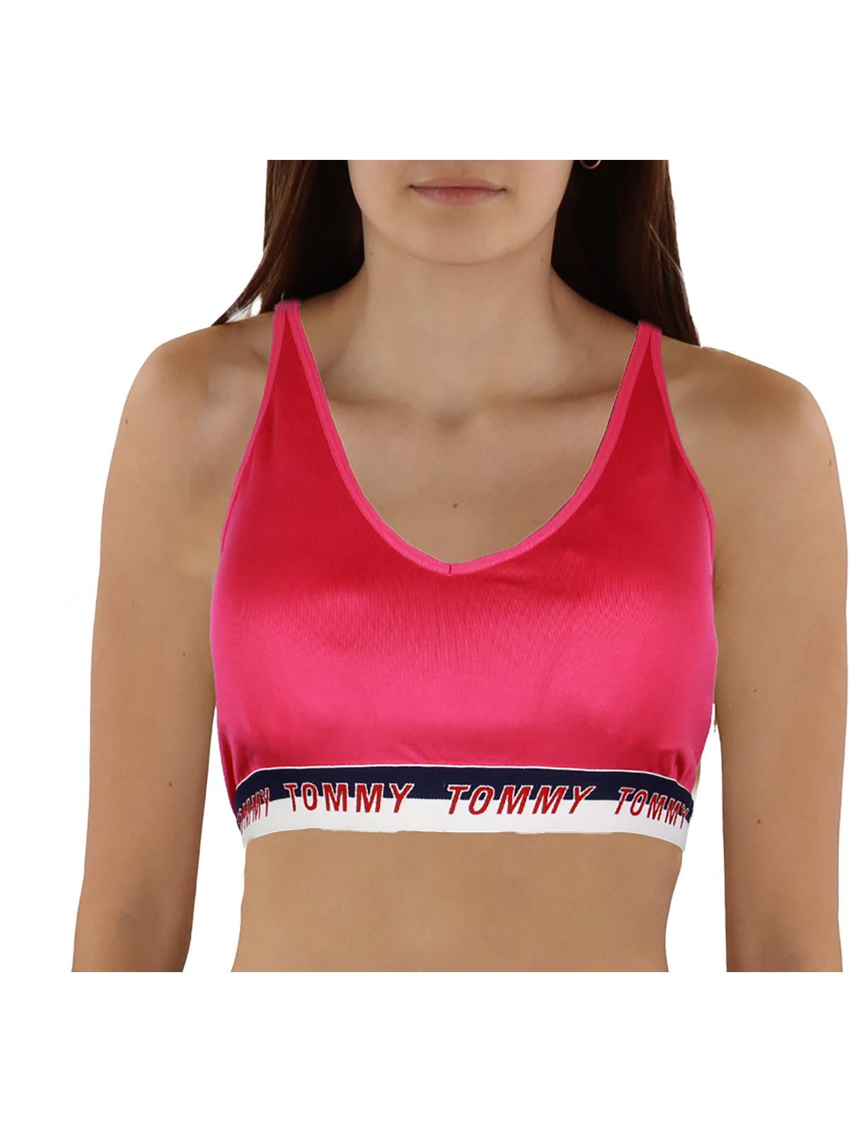 Tommy Hilfiger Sport Womens Logo Fitness Sports Bra