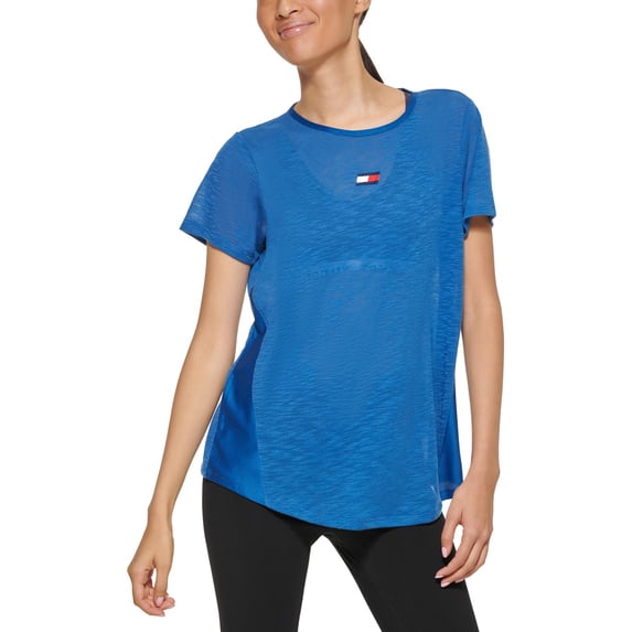 Tommy Hilfiger Sport Womens Mesh Training Pullover Top