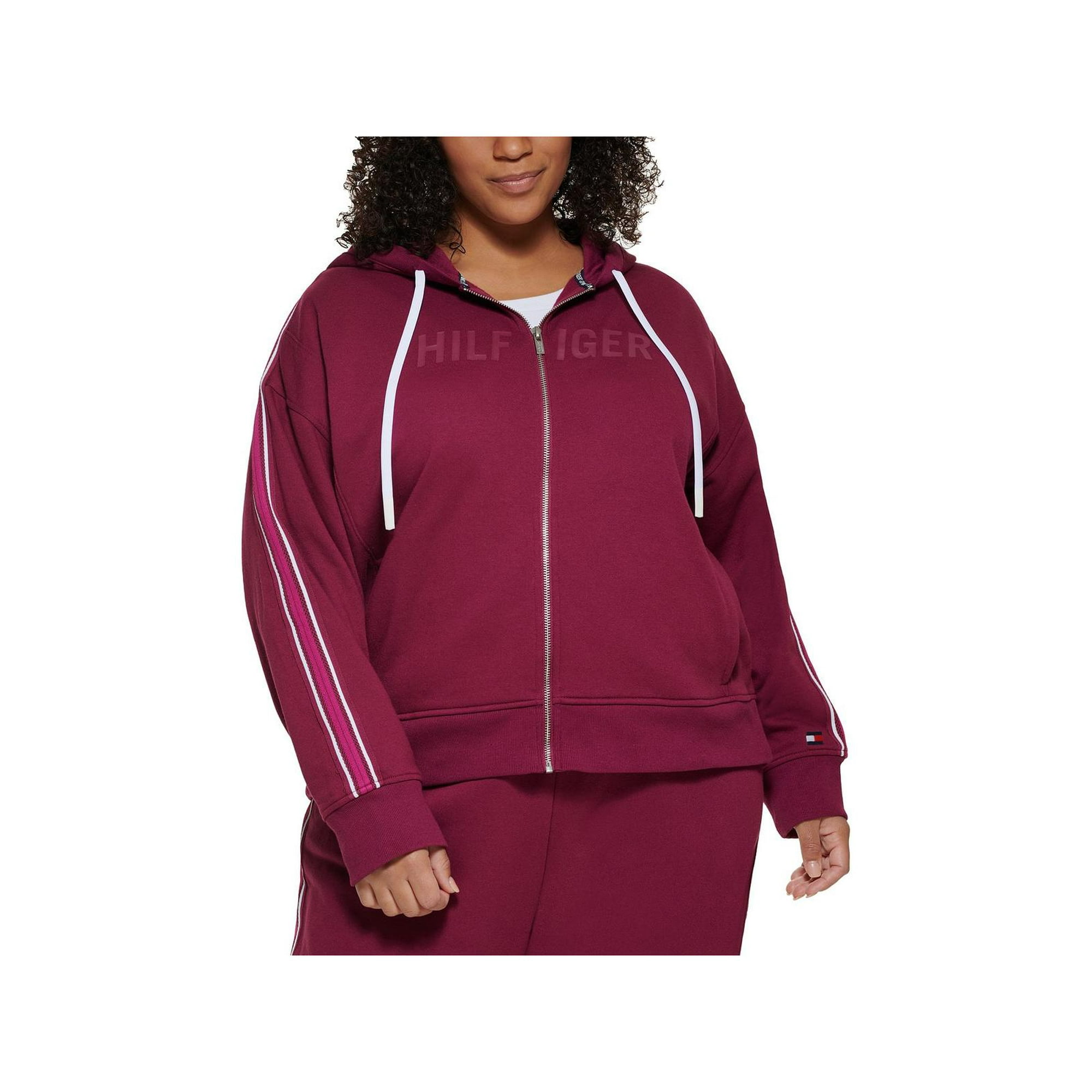 krøllet pebermynte Tal højt Tommy Hilfiger Sport Womens Plus Fleece Comfy Zip-Front Hoodie - Walmart.com