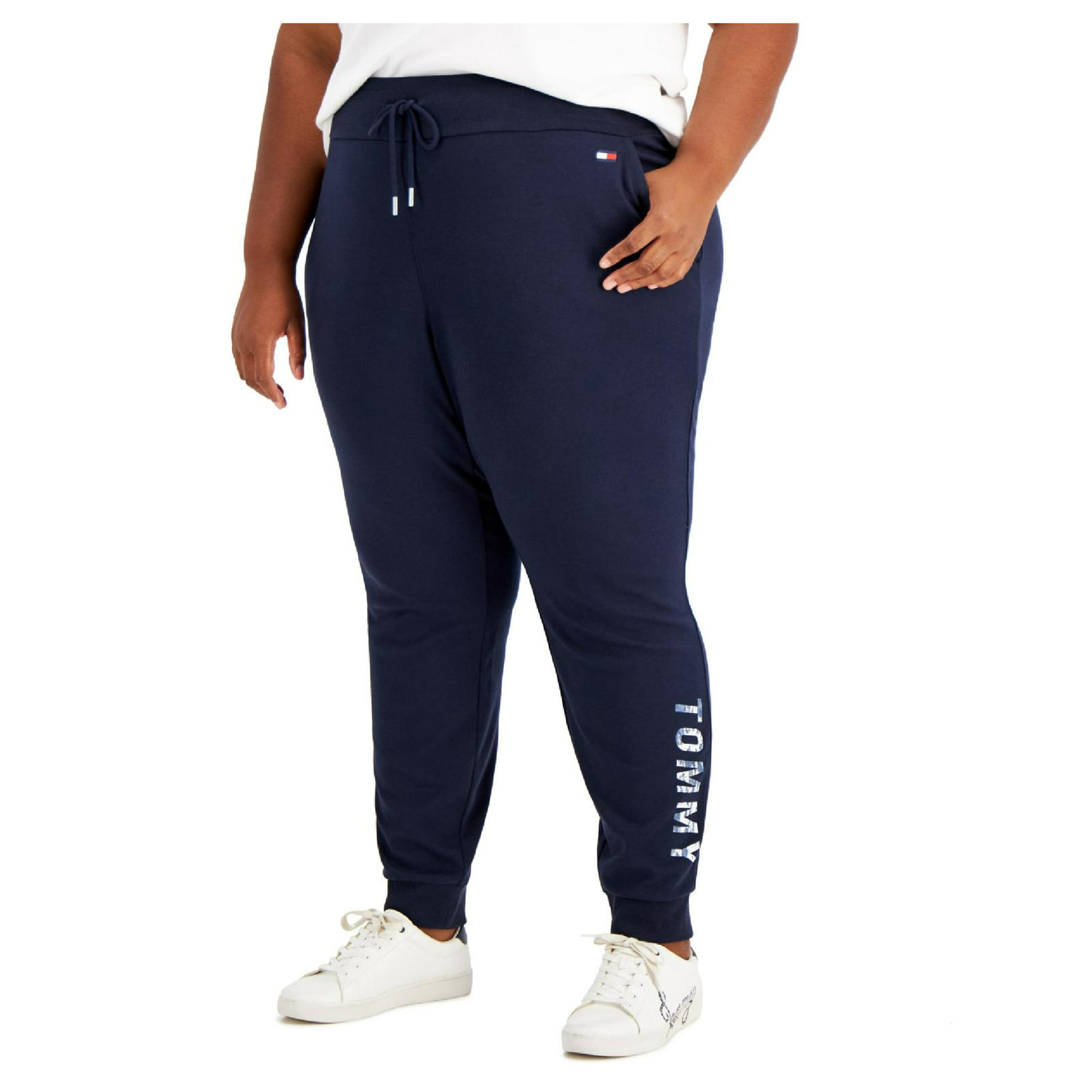 Tommy Hilfiger Sport Womens Plus Logo Jogger Pants -