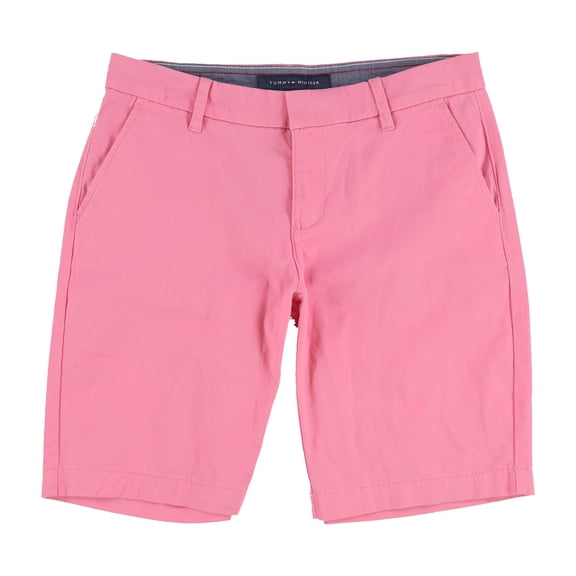 Tommy Hilfiger Womens Hollywood Casual Bermuda Shorts, Pink, 4