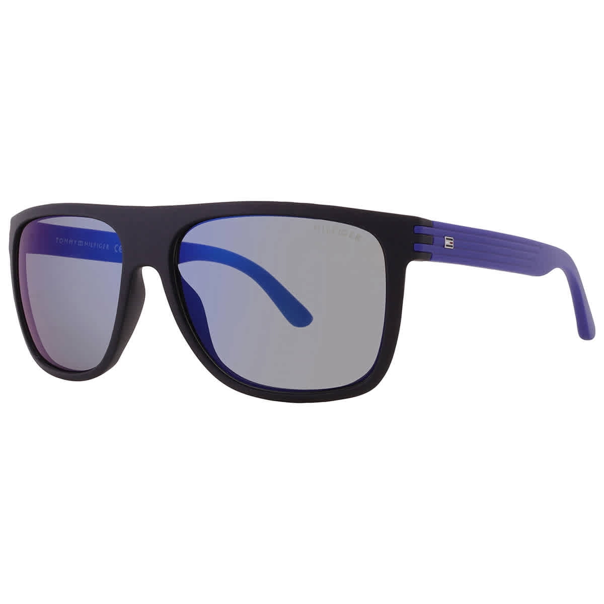 Tommy Hilfiger Grey Blue Mirror Square Men's Sunglasses TH 1277/S 0FB1/23 57