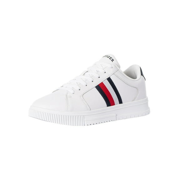 Tommy Hilfiger Supercup Leather Stripes Trainers, White