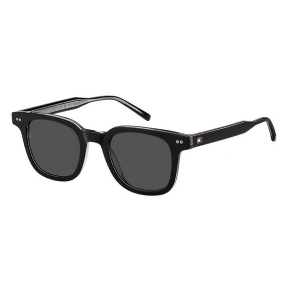 Tommy Hilfiger - TH 2126/S, Squared acetate men BLACK STRIPED WHITE/GREY