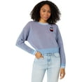 thumbnail image 1 of Tommy Hilfiger Tommy Jeans Womens Mesh Stitch Sweater Large Light Blue Heather, 1 of 3