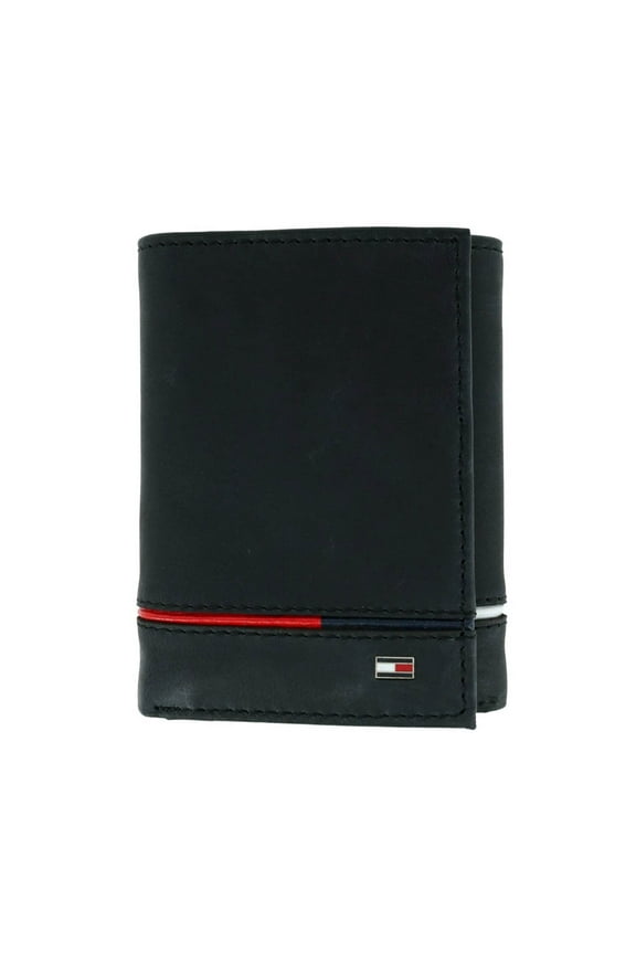 Trifold Leather Wallet RFID Protection 31TL110044 Black OS