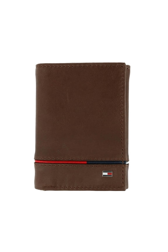 Trifold Leather Wallet RFID Protection 31TL110044 Brown OS