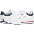 thumbnail image 1 of Tommy Hilfiger Twlaces White Texture Lace Up Logo Low Top Fashion Sneakers (White118, 12), 1 of 6
