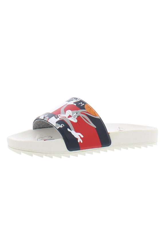 Unisex-Child Slide Sandal Big Kid 8-12 Years 5 Big Kid White 2
