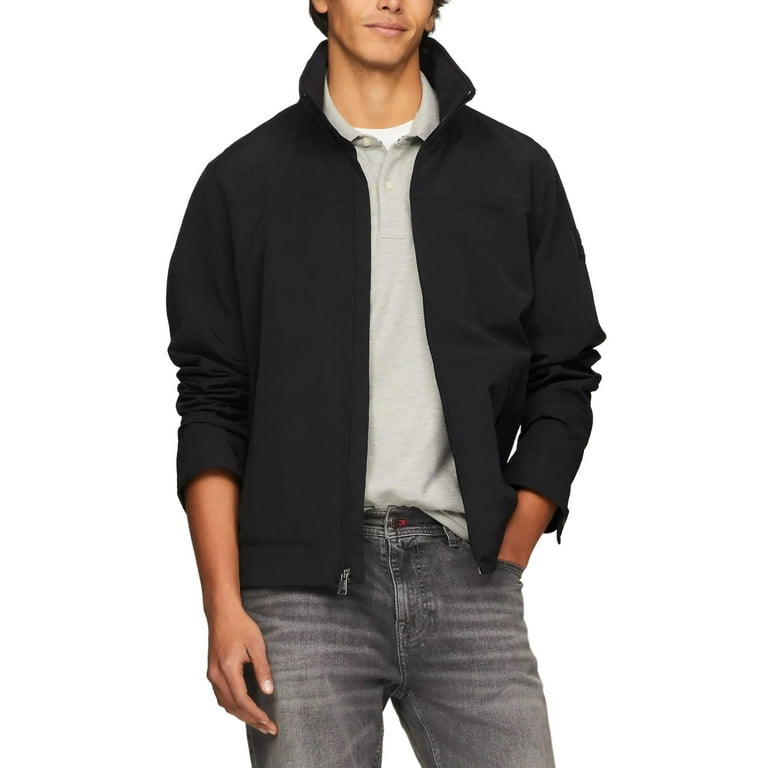 Tommy Hilfiger Men s Hilfiger Water Resistant Regatta Jacket Black XXL