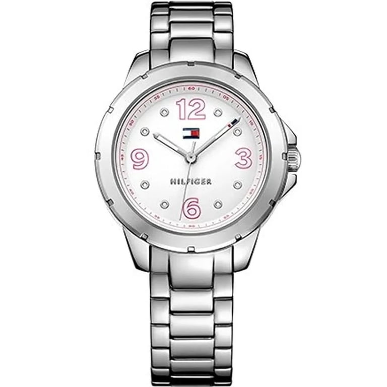 Tommy Hilfiger Women\'s White Watch White Silicone Strap Stainless Steel Watch | Silver | Tommy  main image 4