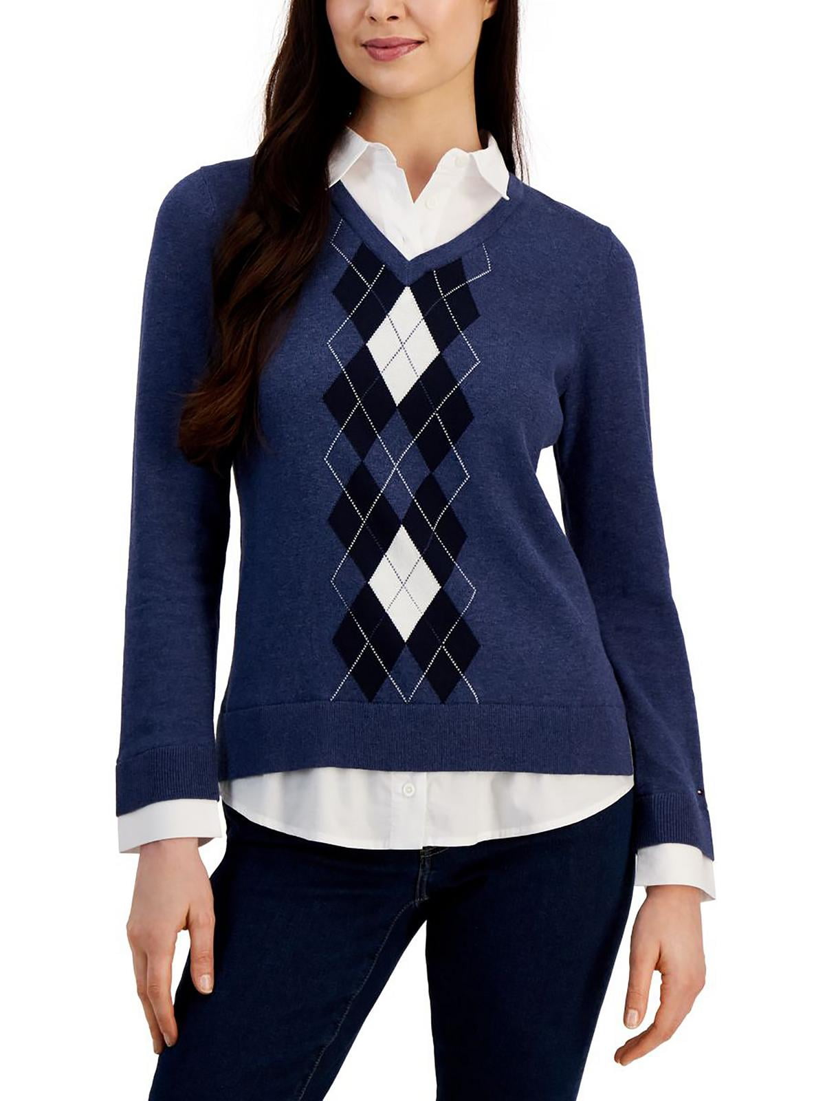 Tommy Hilfiger Blue Cotton Women Sweatshirt main image 1