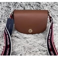 thumbnail image 1 of Tommy Hilfiger Women's Crossbody Brown purse TH Logo NWT - Gold Li Flap, 1 of 6