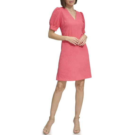 Tommy Hilfiger Women's Dresses Jacquard,Paradise Pink,10