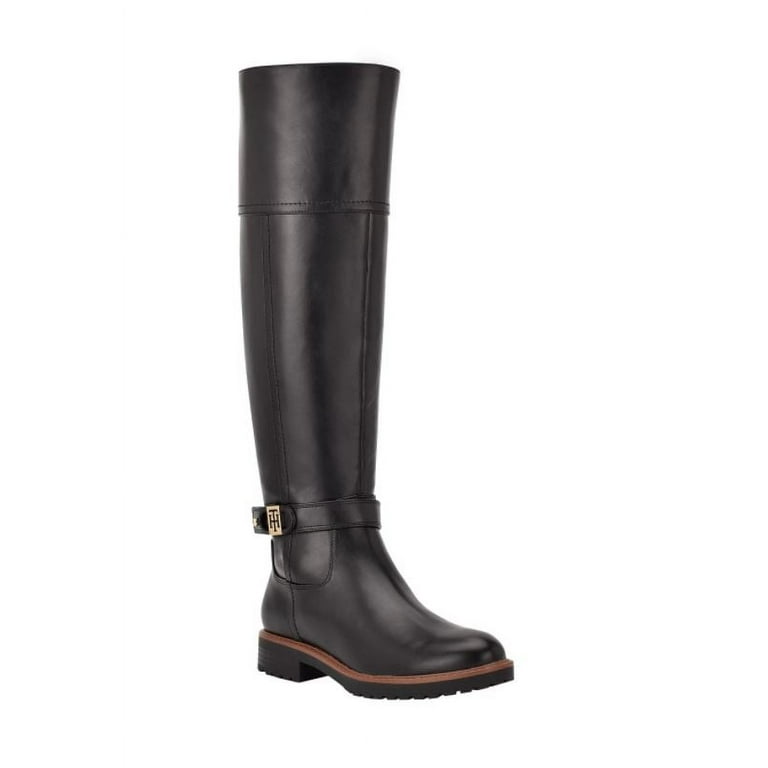 Tommy Hilfiger Women s Felvia Lug Bottom Riding Boots Walmart