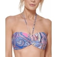 thumbnail image 1 of Tommy Hilfiger Women's Paisley Print Bikini Bra Top Swimsuit Blue Size Medium, 1 of 4