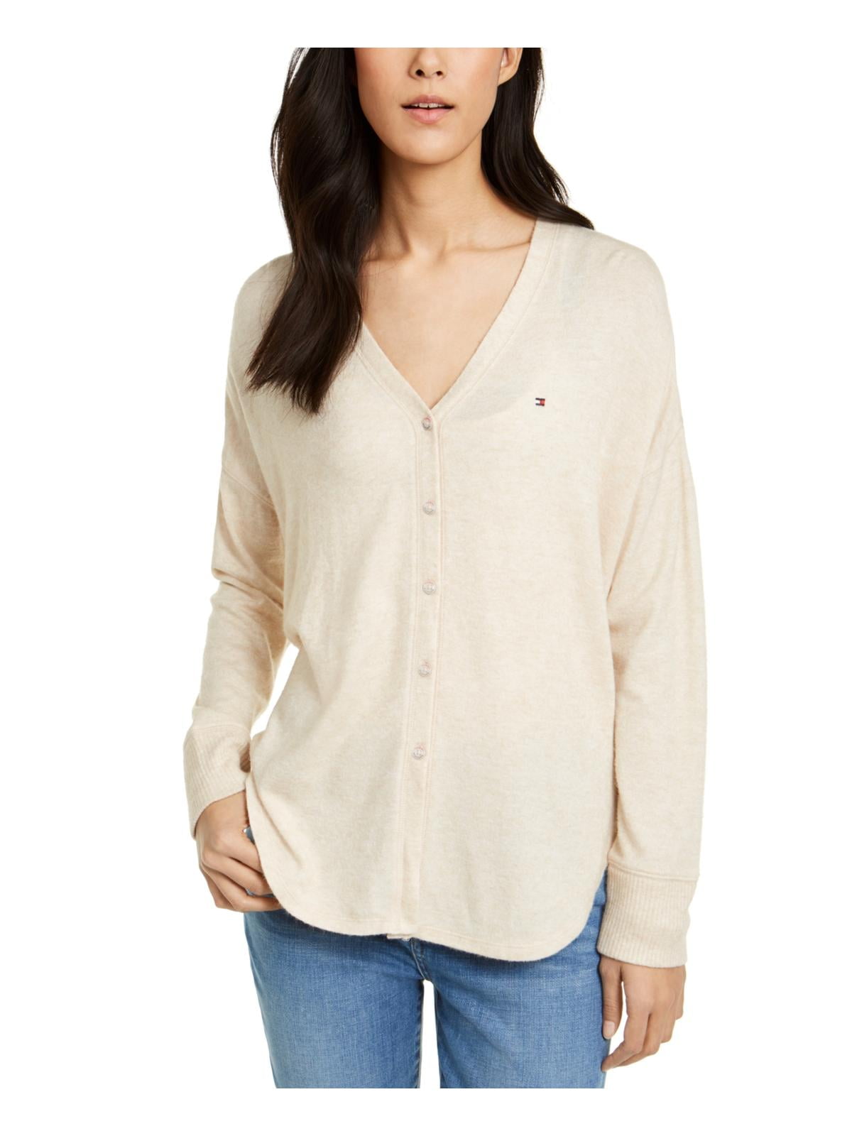 beige tommy hilfiger sweater