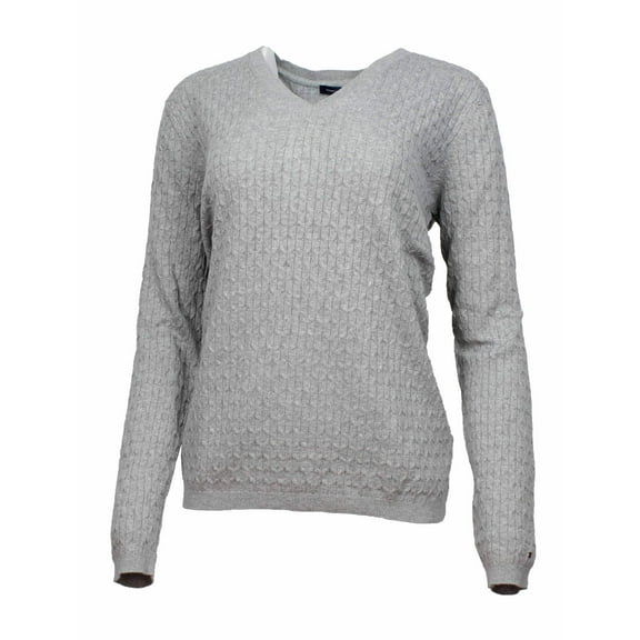 Tommy Hilfiger Women's Sweater V-Neck Pullover Lightweight Long Sleeve Knit New