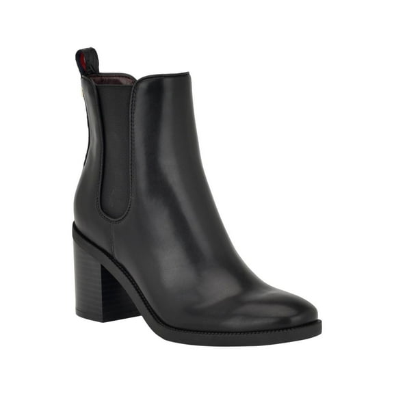 Tommy Hilfiger Womens Brae Faux Leather Round Toe Chelsea Boots