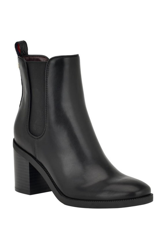 Womens Brae Faux Leather Round Toe Chelsea Boots